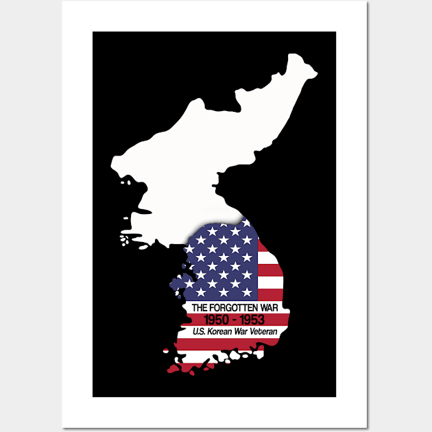 USA Korean War Veteran Wall Art by HBfunshirts